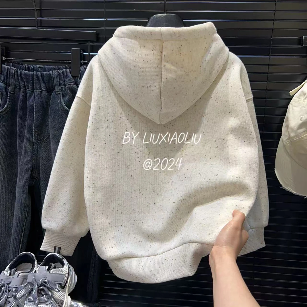 杭州六小六正版 BY LIUXIAOLIU冬季儿童加绒卫衣12344