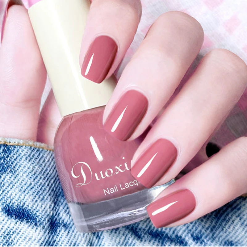 春夏显白豆沙红色指甲油免烤快干持久不可撕拉酒红色流行色美甲油