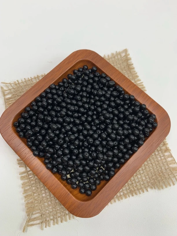 天然散珠 黑曜石 8mm 50颗（赠弹力绳）