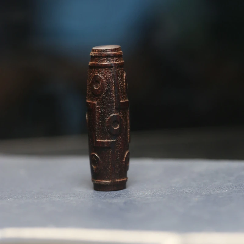 海南红降花梨公珠子挂件