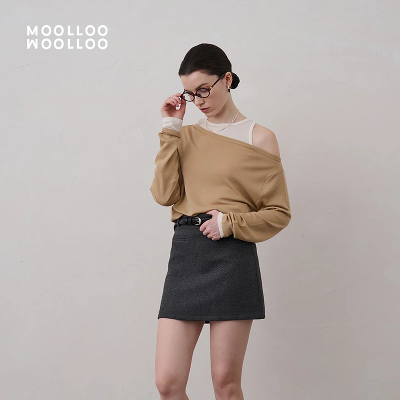 MOOLLOO WOOLLOO【有序之境】澳洲进口美丽诺羊毛解构拼接秋冬上衣