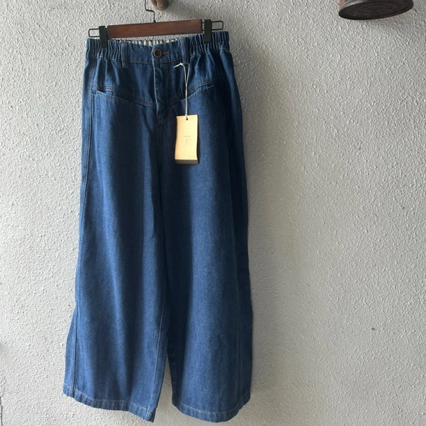 66096阔腿牛仔裤腰围70cm臀围130cm衣长93cm