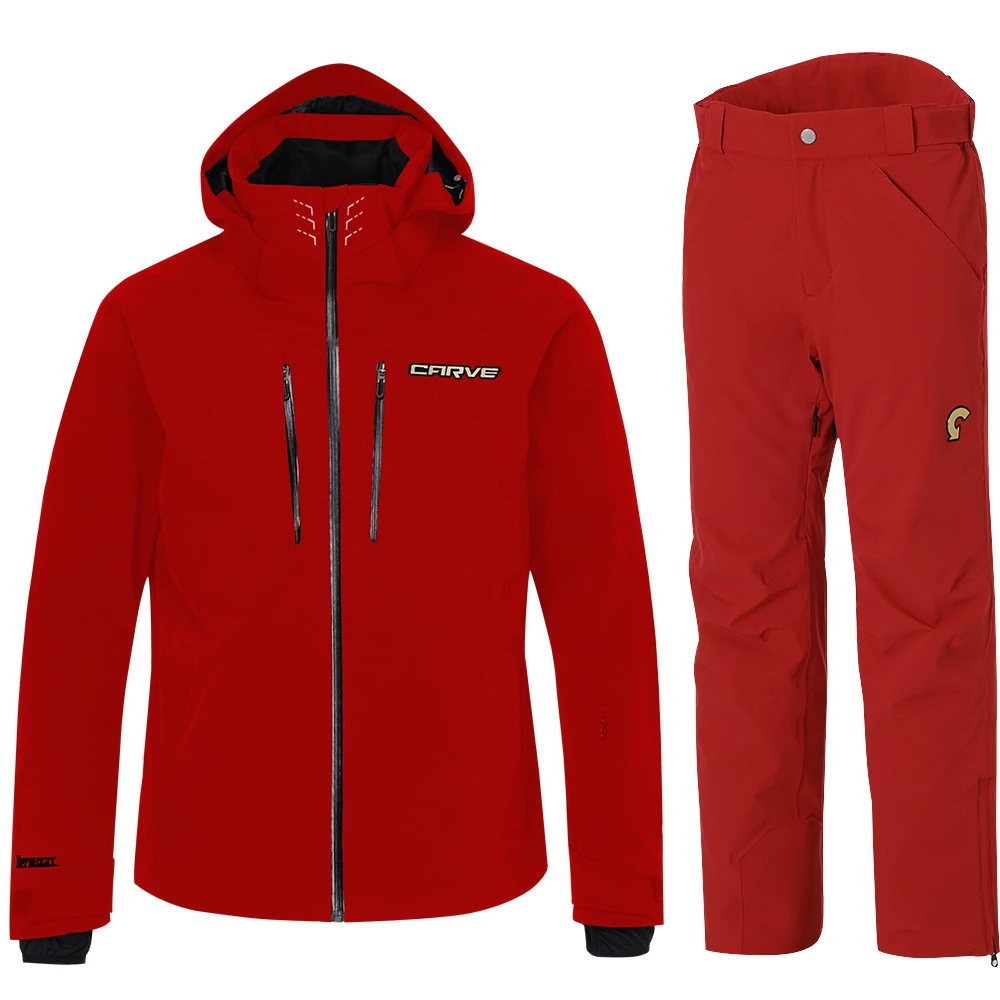 CARVE卡夫24-25新款CSM25A-RE男款滑雪服套装男防泼水透气