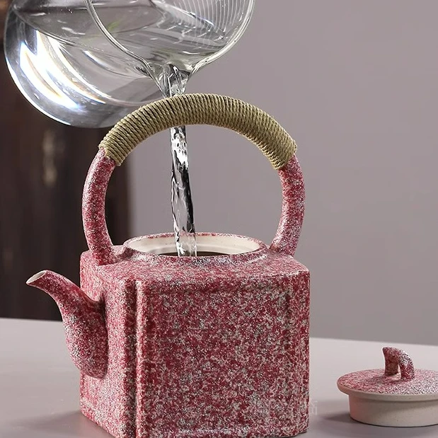 围炉煮茶烧水壶潮州功夫茶泡茶新款复古提梁壶户外围炉煮茶壶茶具