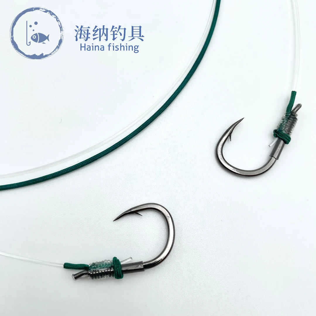 定制跑铅拖钓大物子线加强血槽青鱼专攻巨物双钩跑铅拖钓手工精绑