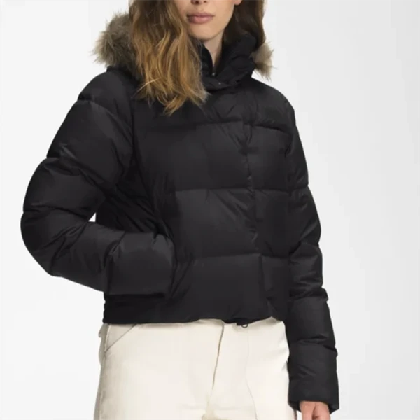 THE NORTH FACE NewDealio短款连帽羽绒夹克冬季女款NF0A5GDV6R4