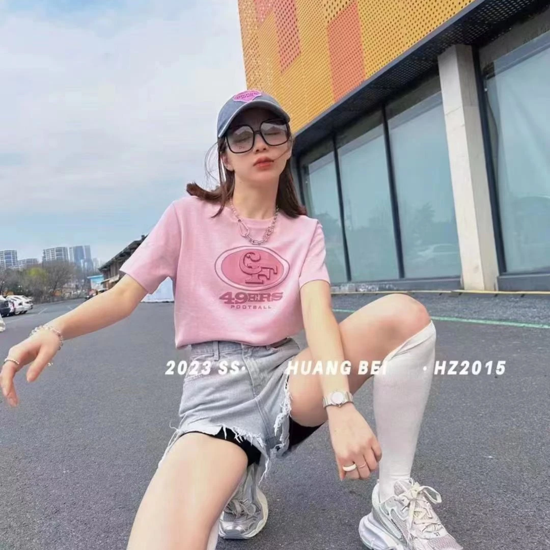 2023圆领短袖休闲舒适印花t福利款