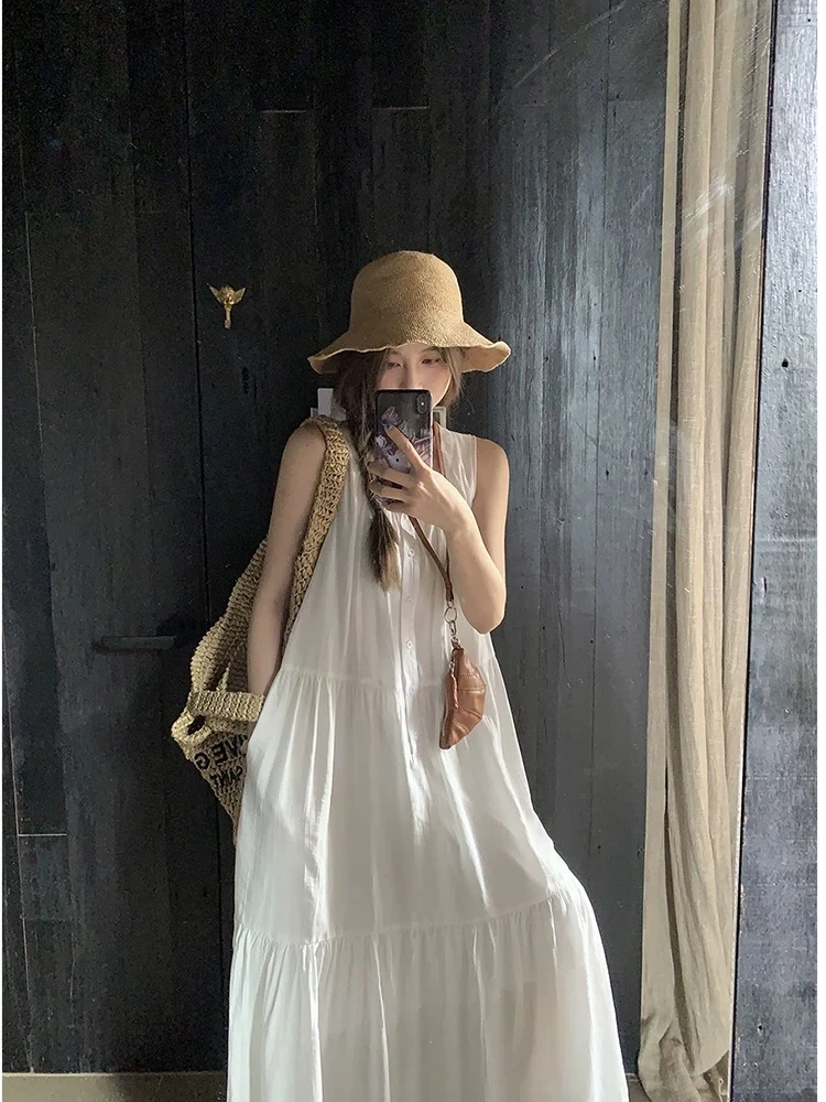 圣米格尔气质高级显瘦遮设计感韩版时尚宽松连衣裙L965