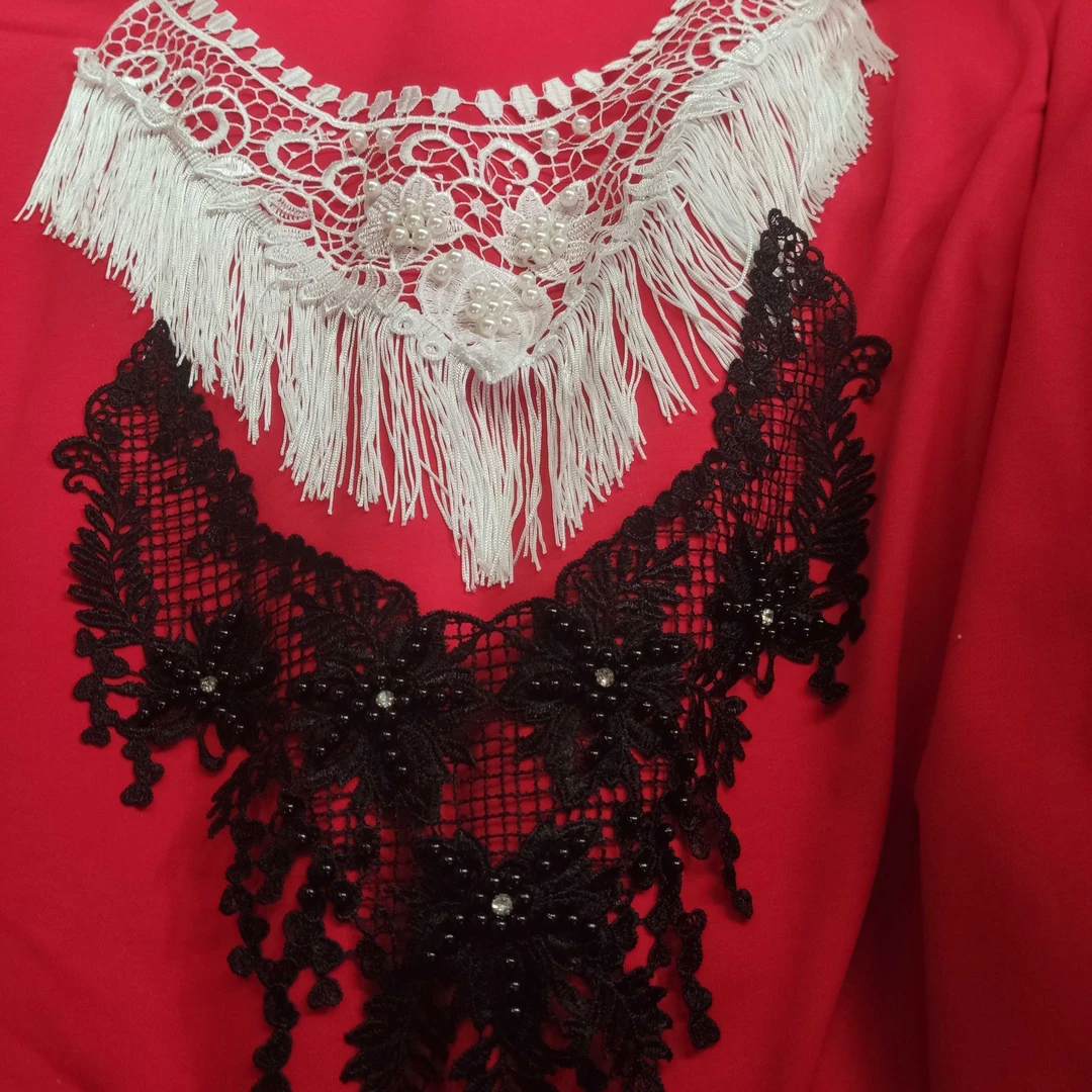 流苏钉珠裙子旗袍假领（定制）