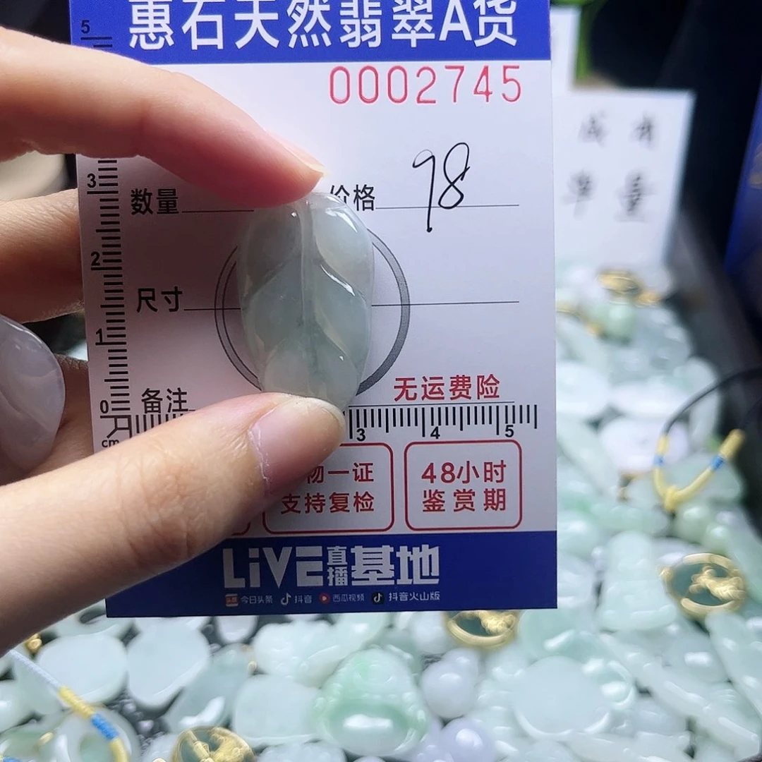 翡翠颈饰未镶嵌y*l天然A货翡翠