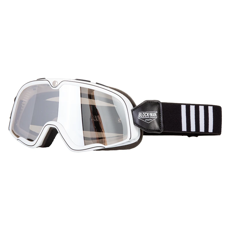 摩托车风镜头盔骑行护目镜复古风镜机车防风眼镜半盔挡风镜百分百