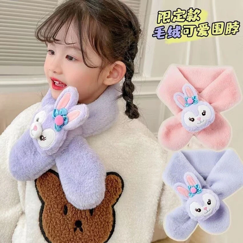 儿童围巾秋冬款女童男童韩版小孩婴幼儿女宝宝毛绒保暖围脖秋冬季