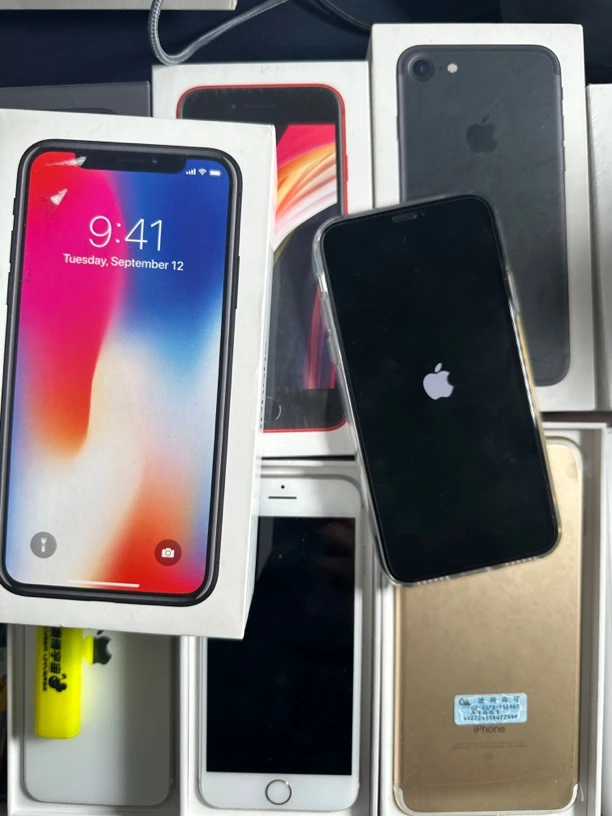99新 9999新苹果x 256g国行充电8次iOS16系统成色完美充新