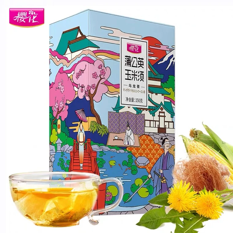 樱花牌蒲公英玉米须茶