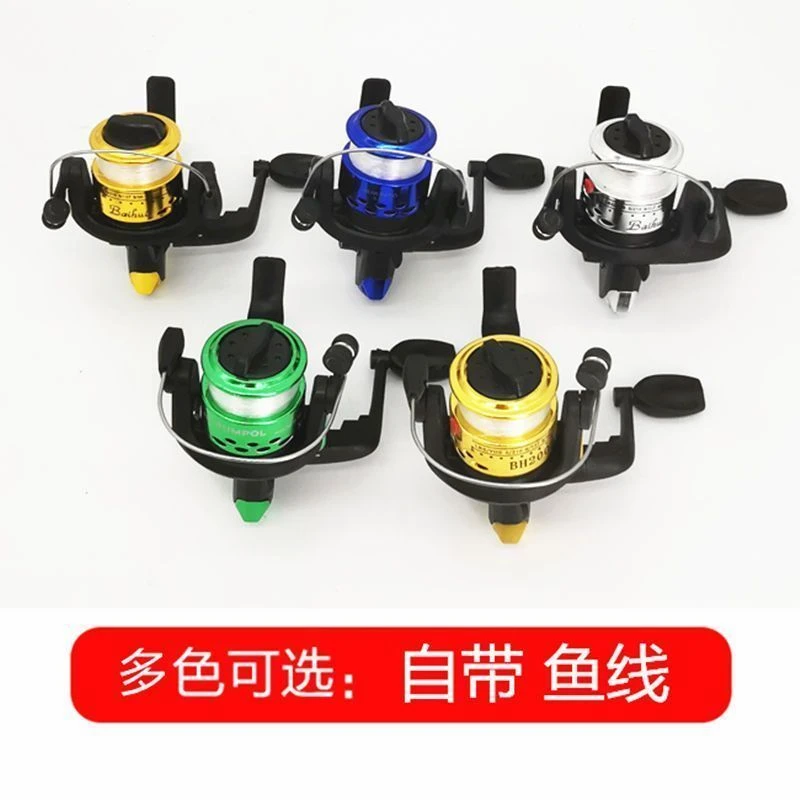 200型 小海竿轮掌中宝渔线轮袖珍迷你纺车轮海竿抛竿矶竿渔具钓具