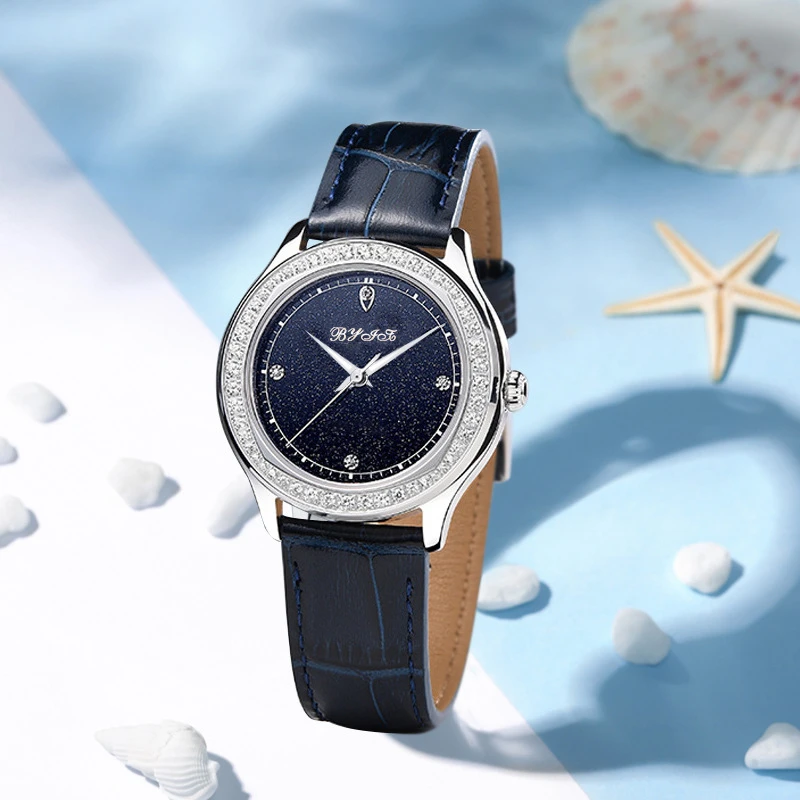 5818-经典女款腕表【星芒】·百搭时尚防水·皮带手表