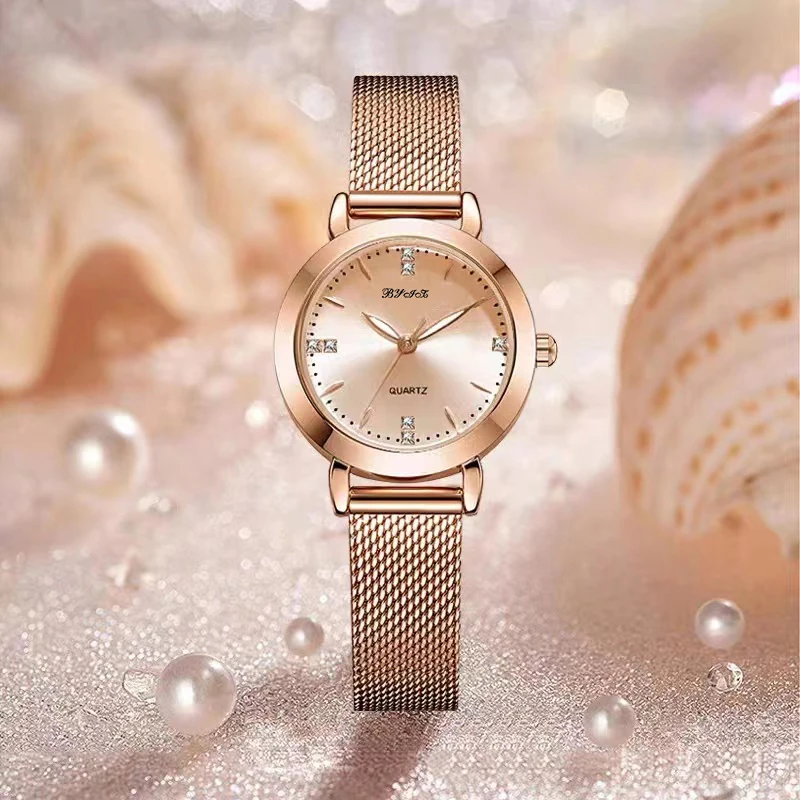 8816·女生腕表·BY时尚百搭手表·防水·网带气质石英手表