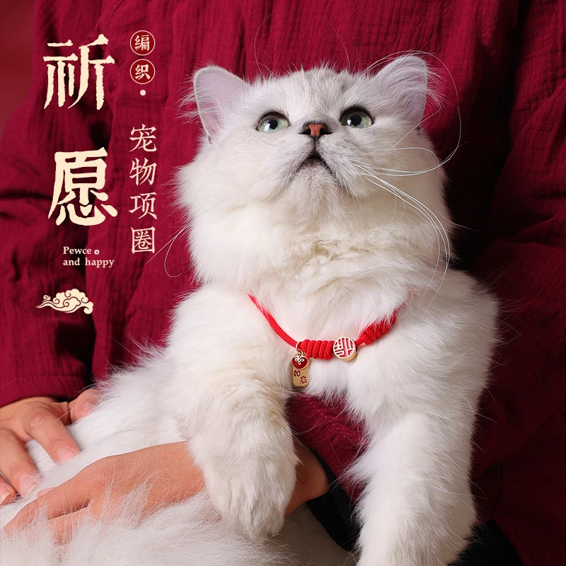猫狗宠物项链猫咪狗狗招财纳福宠物项圈小型犬中大型猫狗饰品挂件