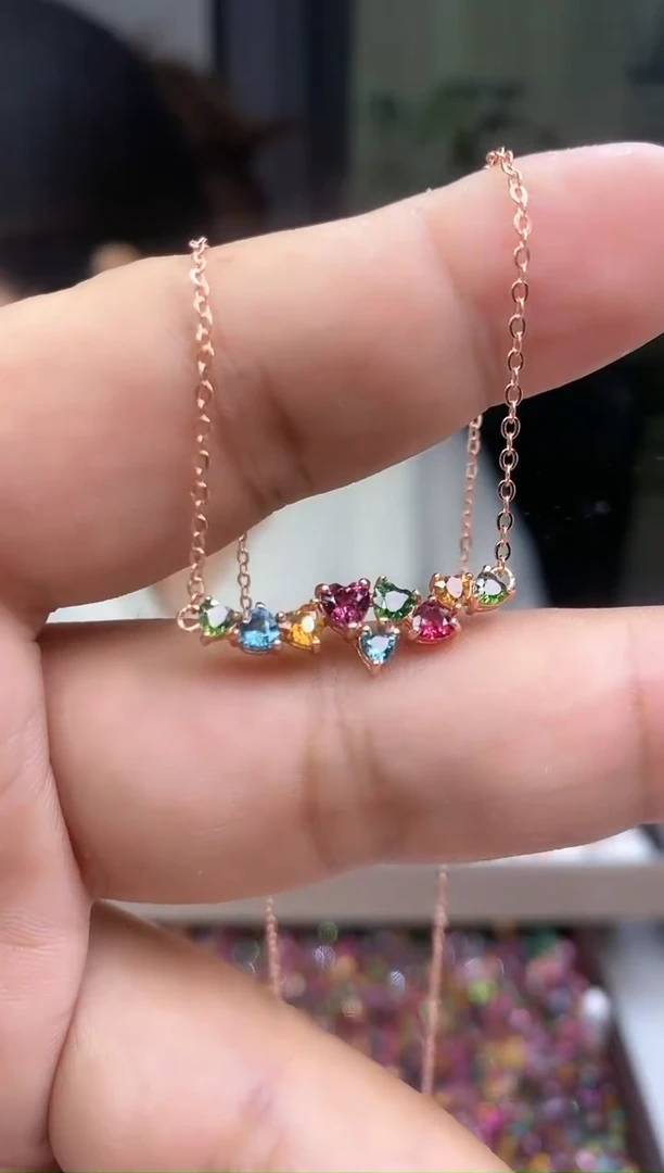 【闪购商品】碧玺项链银S925镶嵌2