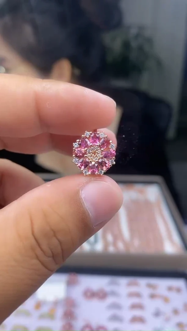 【闪购商品】碧玺戒指银S925镶嵌2