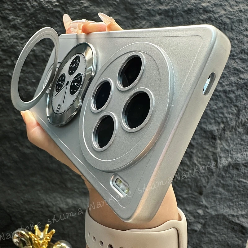 适用vivox100手机壳新款vivo套x100银色软壳全包磁吸支架简约男款