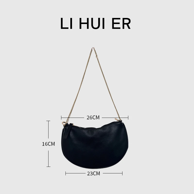 Li Hui Er 【晚宴之星】东大门羊皮翻毛牛皮手提斜挎包31123