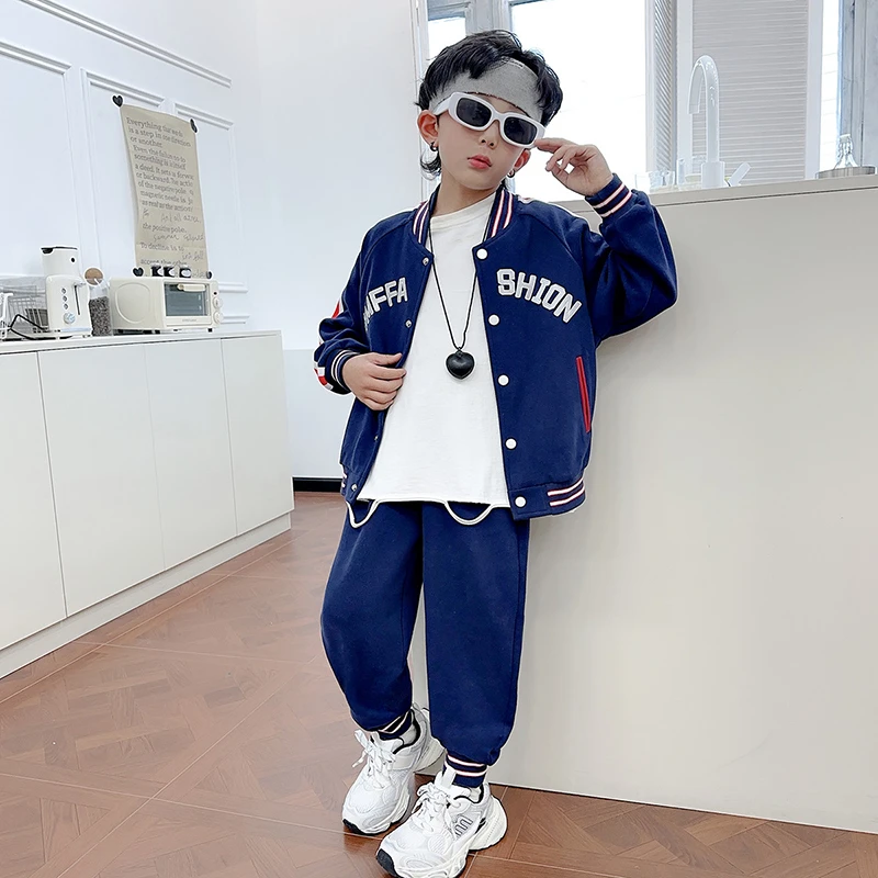 男童春装套装2025新款中大童春秋款男孩运动春季帅气时髦潮GT4103
