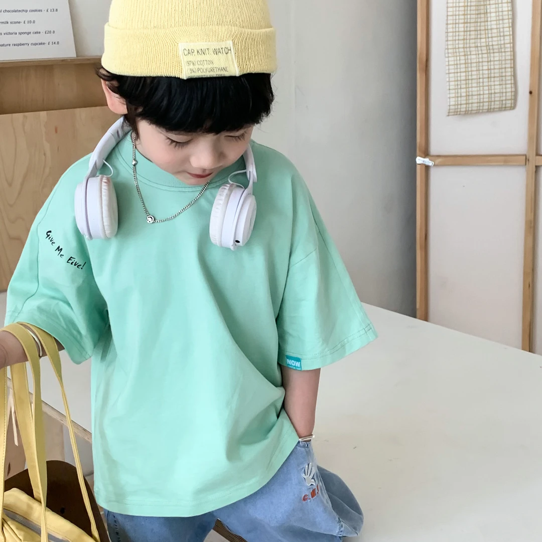 男童夏装短袖T恤2024新款夏季中大儿童男孩夏款休闲上衣潮GY3203