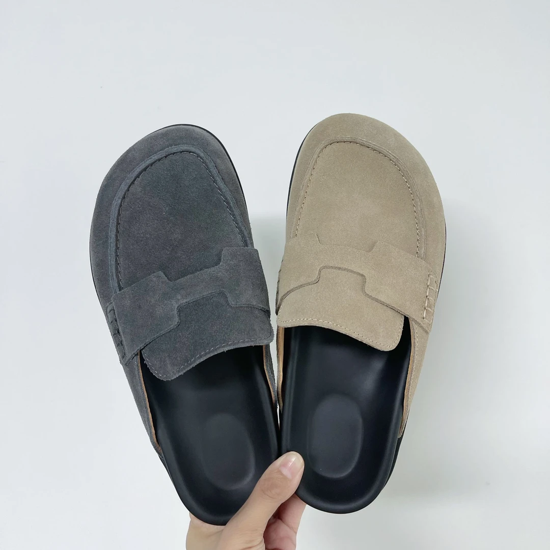 博肯半拖潮鞋平底低帮舒适时尚百搭夏季透气软底春夏潮流报编码