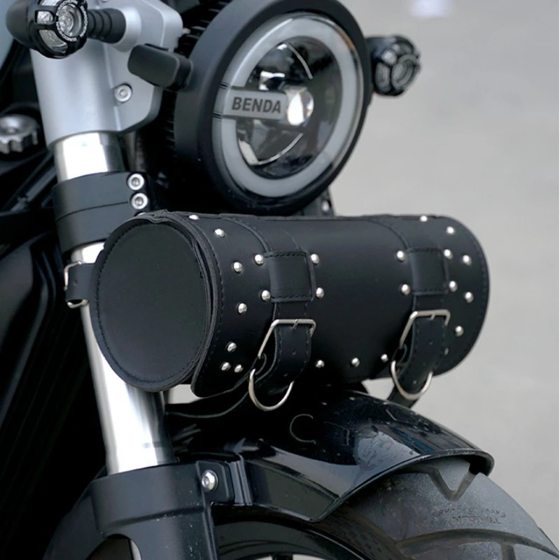 摩托车金吉拉300改装复古挂包工具包闪300车头包尾包前减震边包