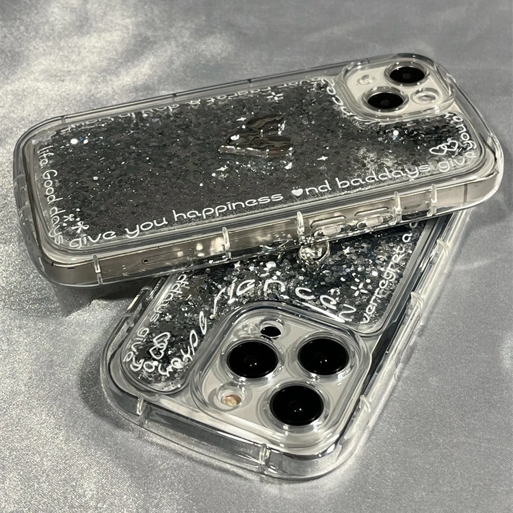 电镀立体爱心iPhone14苹果手机壳13promax高级感女款12/11保护壳