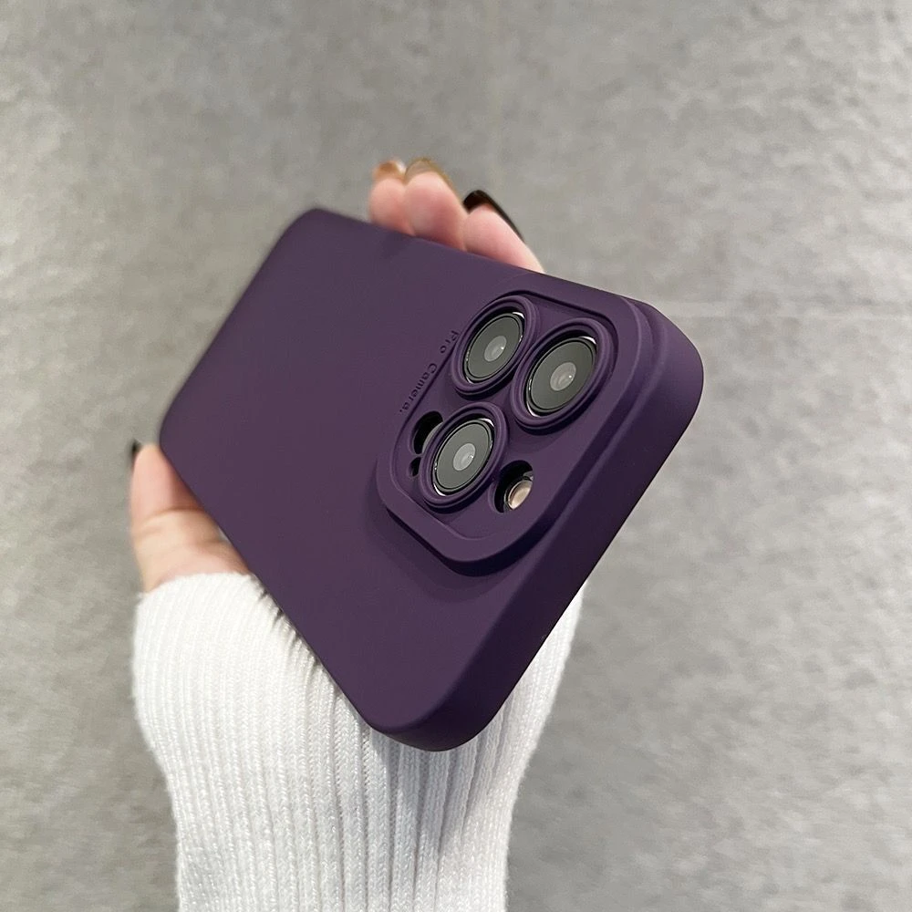 紫色瞳眼苹果14手机壳高档硅胶iphone14promax防摔保护套13超薄12