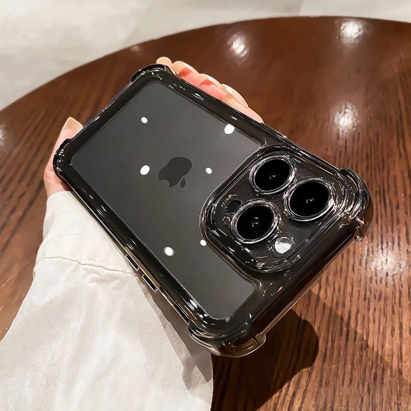 苹果15promax手机壳iPhone13新款12promax高级感11气囊防摔xs透明