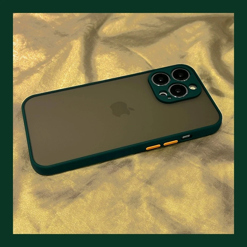 ins简约肤感撞色苹果15promax手机壳iPhone14高级防摔13硅胶12/11