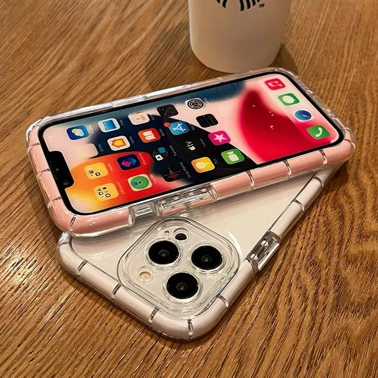 适用iPhone15pro夜光气囊苹果14promax手机壳13pro全包防摔12软壳