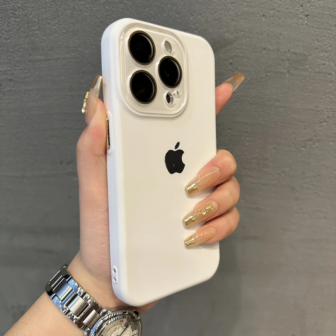 小视窗纯色适用14液态硅胶iPhone15苹果手机壳带镜头膜13全包套12