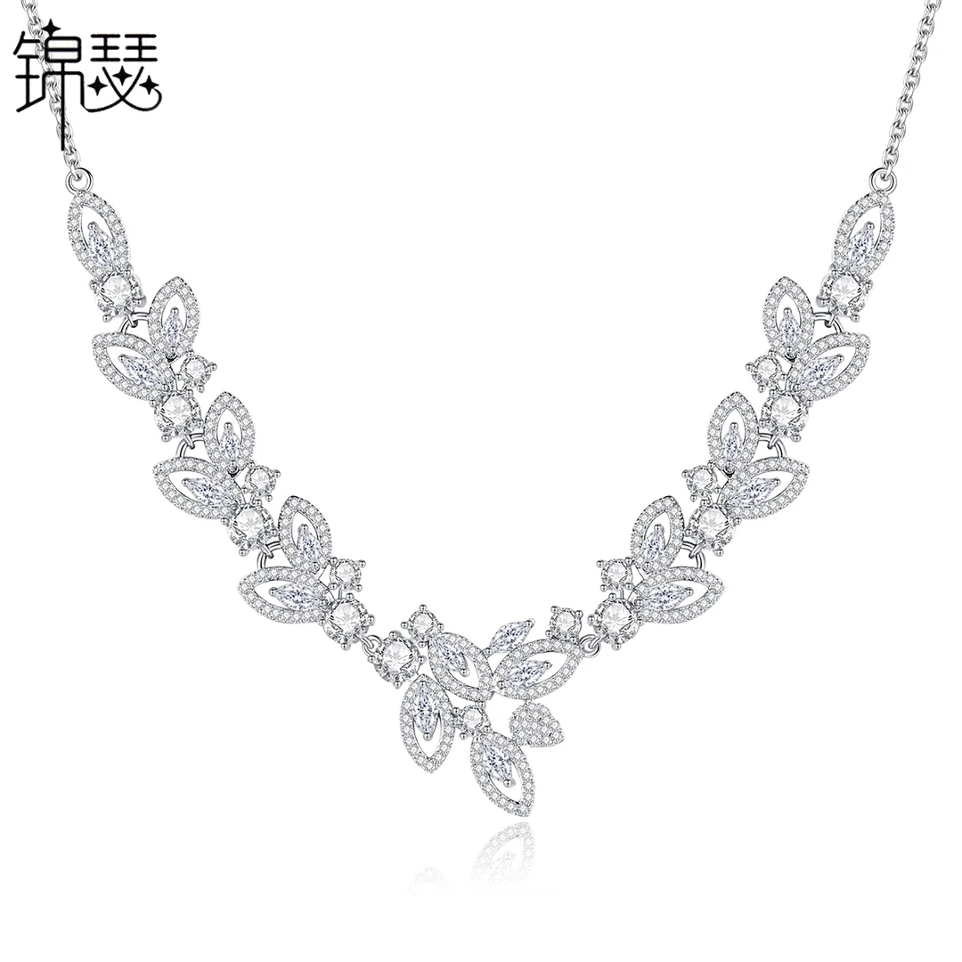 铜合金项链 设计感精致韩国气质时尚锁骨颈链女项链长款百搭坠链