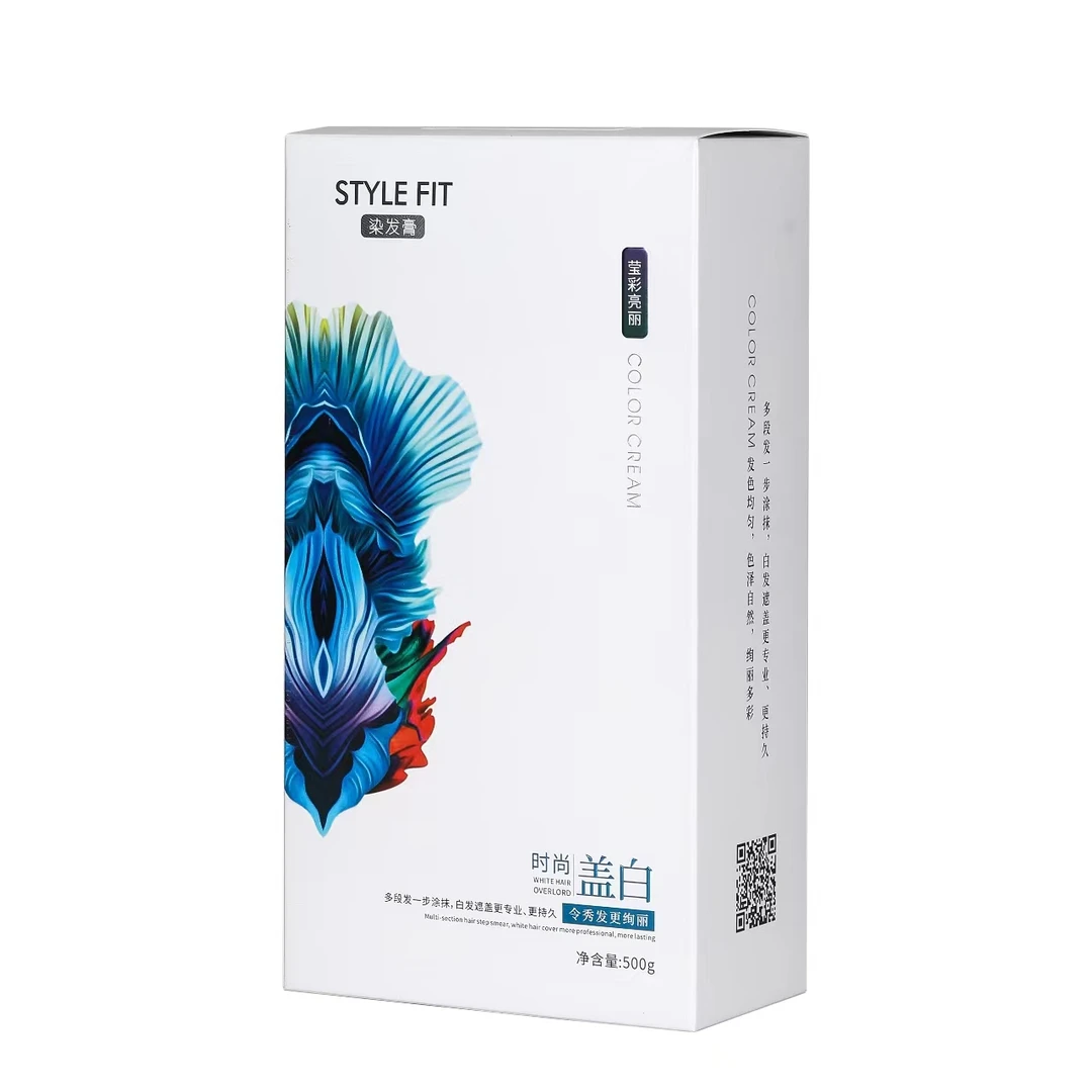 拍一发三染发剂STYLEFIT专用发型师配方染发膏理发店专棕色音菲诗
