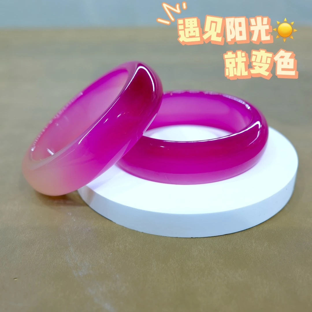 S级典藏  珍藏款 文化传承系列 简约气质时尚紫手镯W186