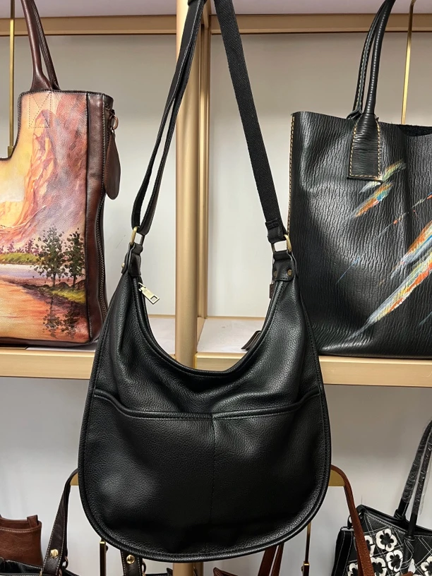 时尚休闲简约单肩斜跨大容量女包6223