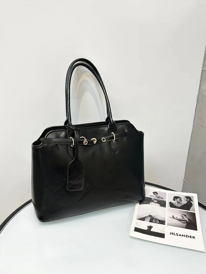 新款时尚简约通勤腋下托特女包87737