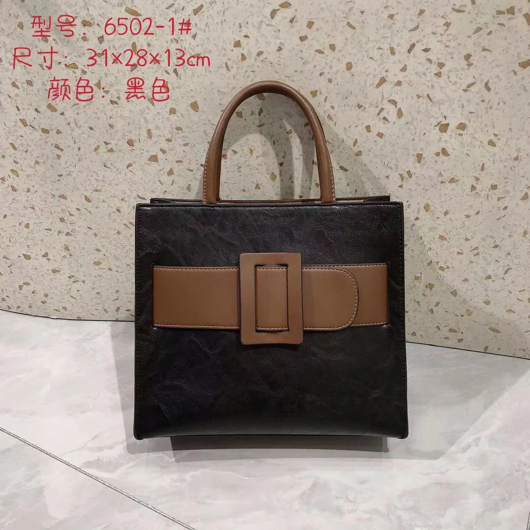 2023新款手提斜挎大容量包包手拎通勤上班手提包6502-1