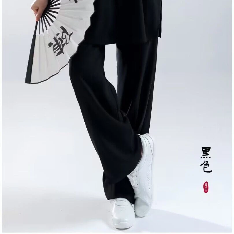 陈英太极裤子春夏秋冬季男女太极服武术表演练功太极拳晨练灯笼裤