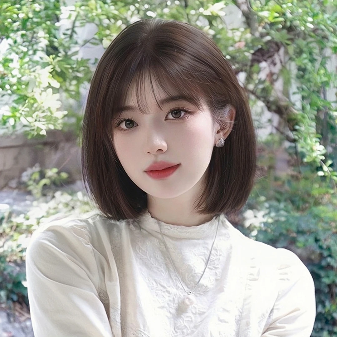 假发女款短发夏新款时尚减龄波波头清新显脸小自然女士假发全头套