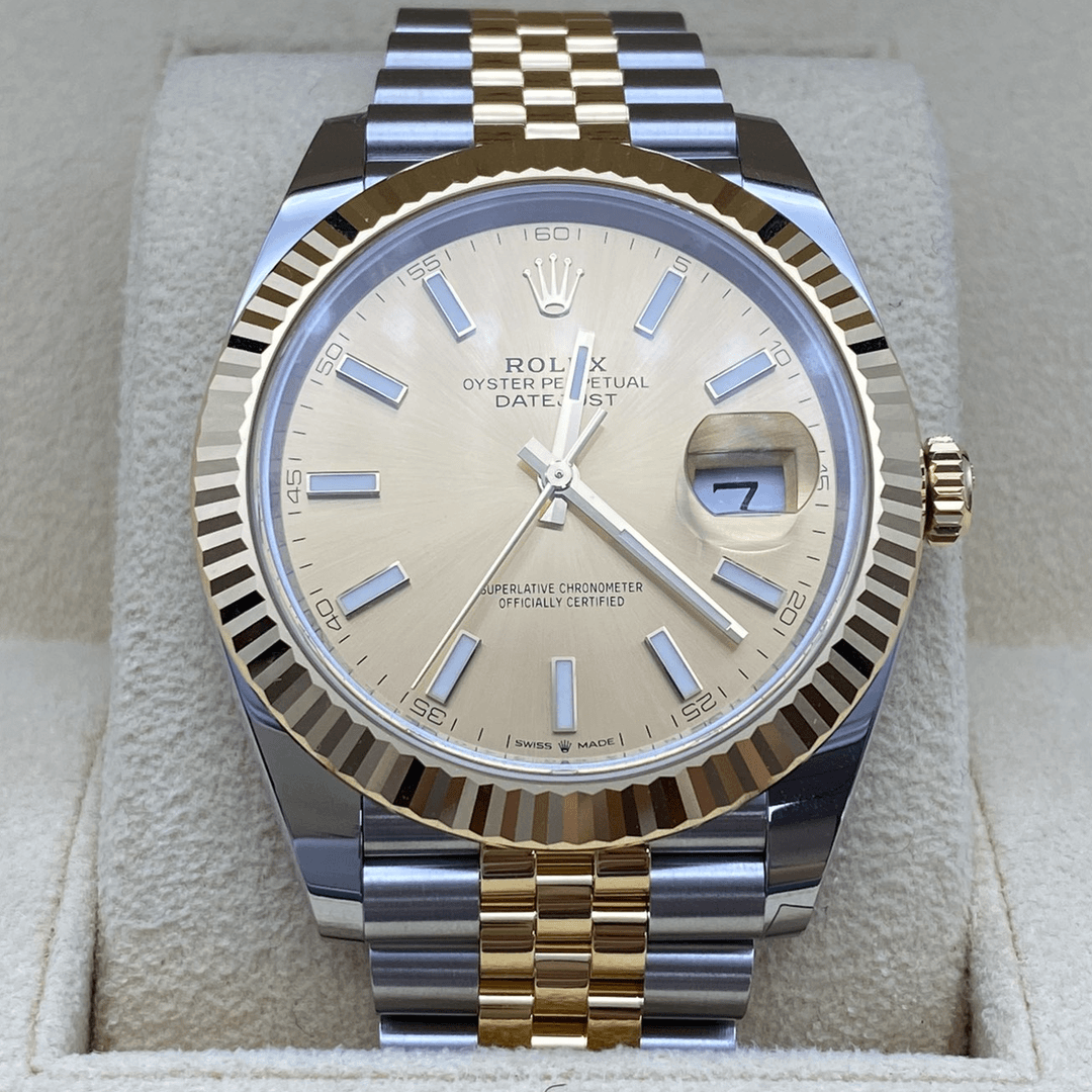 全新未使用 Rolex/劳力士 126333五珠金盘条刻