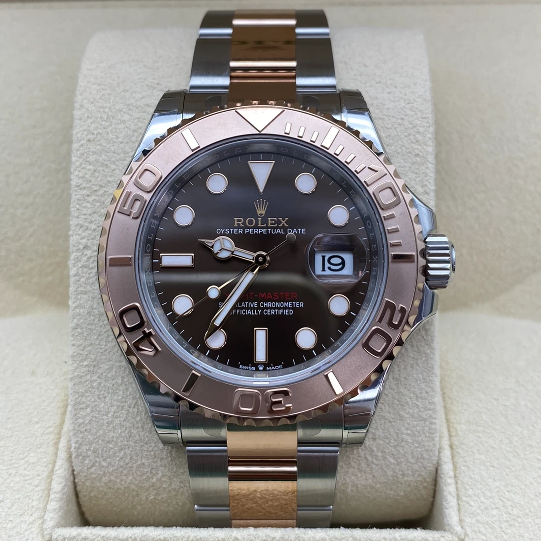 全新未使用 Rolex/劳力士 劳力士126621间金咖盘游艇/支持鉴定