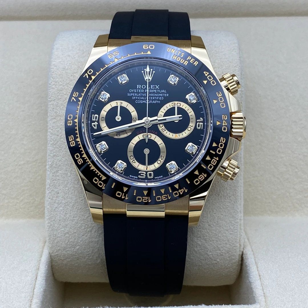 全新未使用 Rolex/劳力士 116518黑钻金眼睛未使用品全套