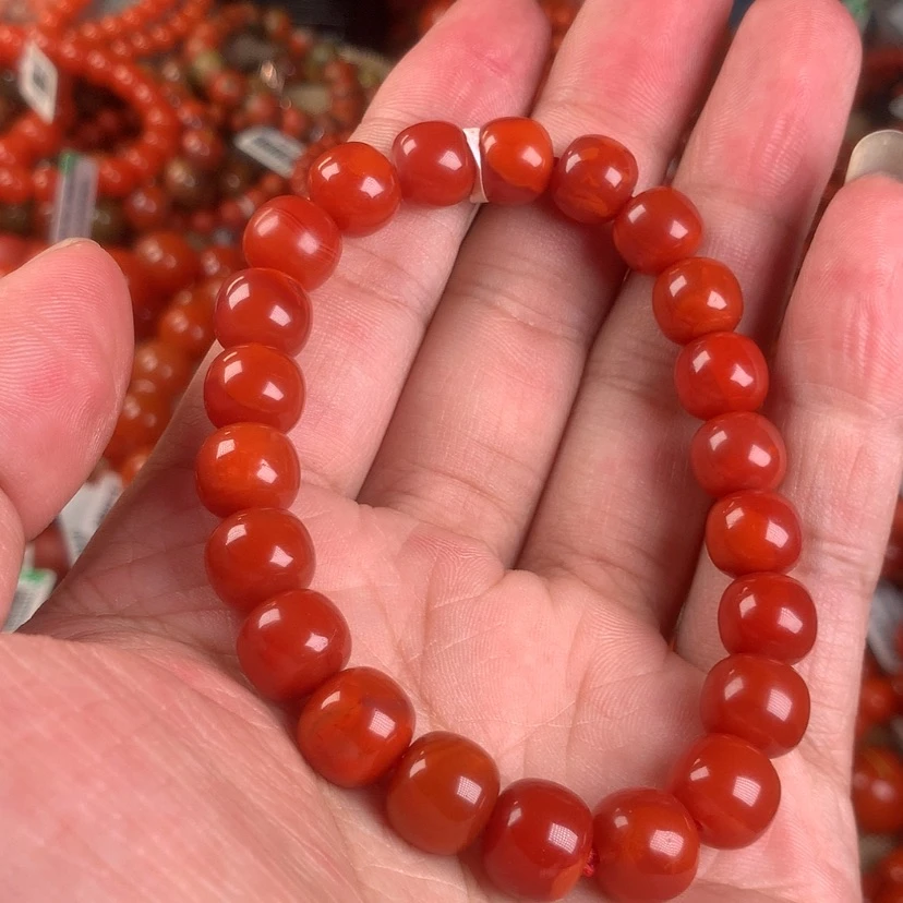【闪购商品】南红玛瑙手链未镶嵌卡9