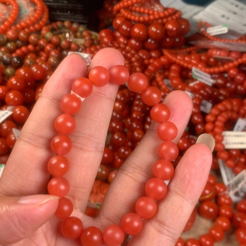 【闪购商品】南红玛瑙手链未镶嵌卡9