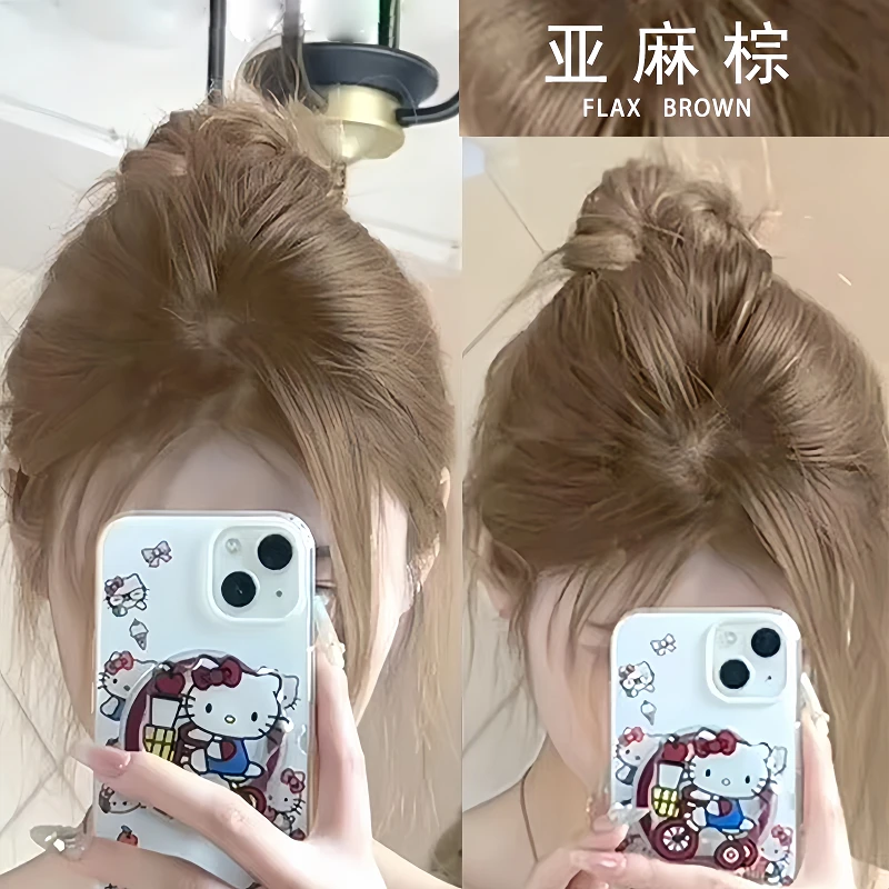 【买一送一】H5h亚麻棕色染发膏免漂2025流行色显白浅茶摩卡自己染